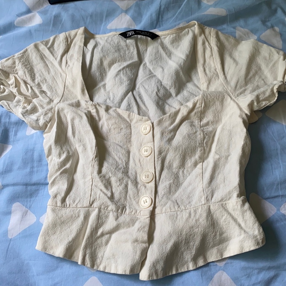 Zara Button Down Top - image 3